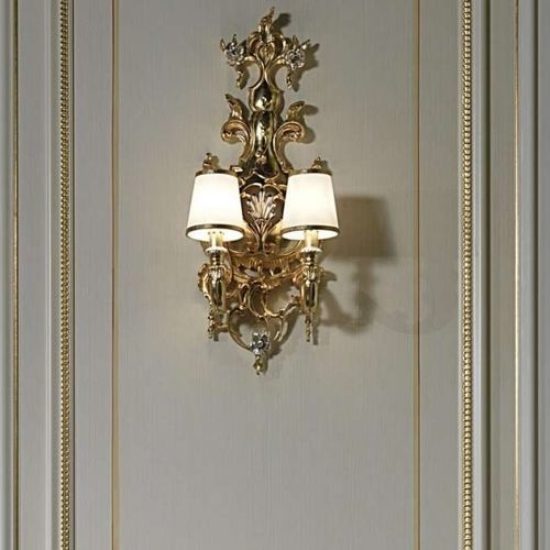 Arandela de estilo Baroco - art. 2018 - VIMERCATI MEDA LUXURY CLASSIC FURNITURE - para ambiente interno / em madeira / fixa