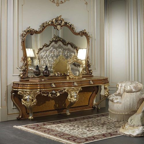 Espelho de mesa - art. 2013 - VIMERCATI MEDA LUXURY CLASSIC FURNITURE - de estilo / dourado / vertical