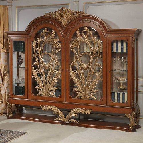 Cristaleira de estilo - VERSAILLES - VIMERCATI MEDA LUXURY CLASSIC FURNITURE - em madeira / em vidro