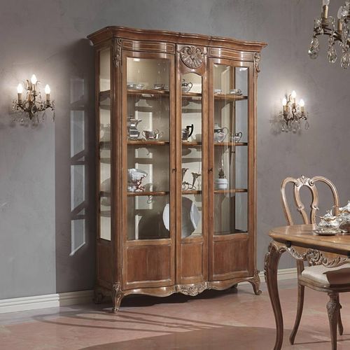 Cristaleira de estilo - PARIS - VIMERCATI MEDA LUXURY CLASSIC FURNITURE - em madeira / em vidro