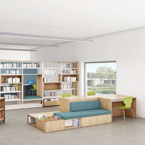 Banco estofado modular - BUKSOFÀ - gonzagarredi - contemporâneo / em tecido / com base em madeira