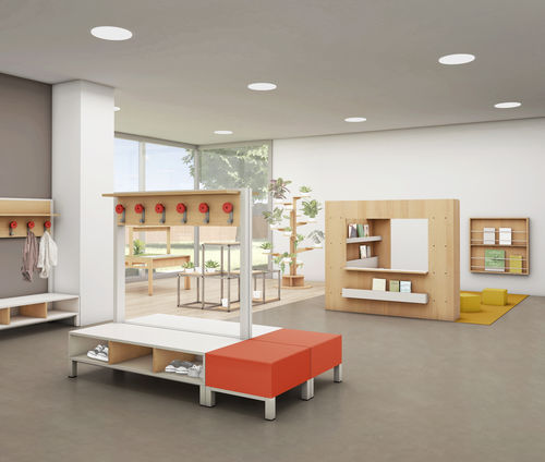 Banco modular - gonzagarredi - contemporâneo / em madeira / sem encosto