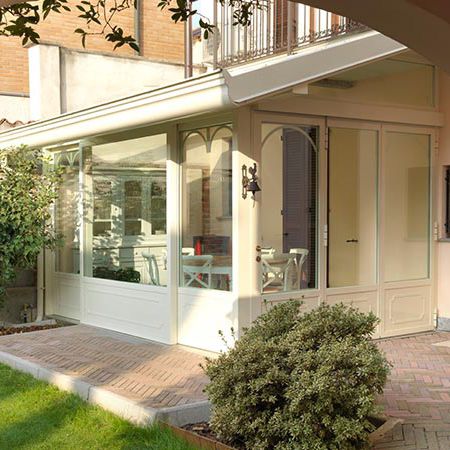 Varanda envidraçada em vidro - PROVENCE  - Cagis Srl - em aço / em ferro galvanizado