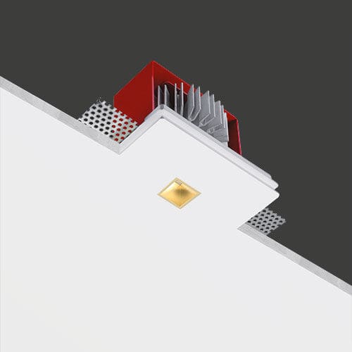Luminária técnica de embutir - GENIUS BRASS - BUZZI & BUZZI - de LED / retangular / IP20