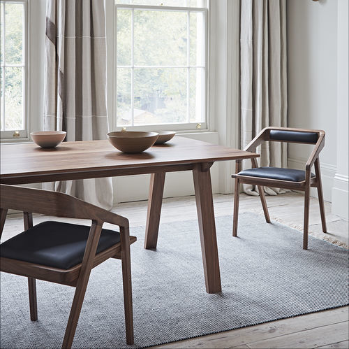 Mesa de jantar contemporânea - NORTON - Dare Studio - em nogueira americana / em carvalho natural / com base em nogueira americana