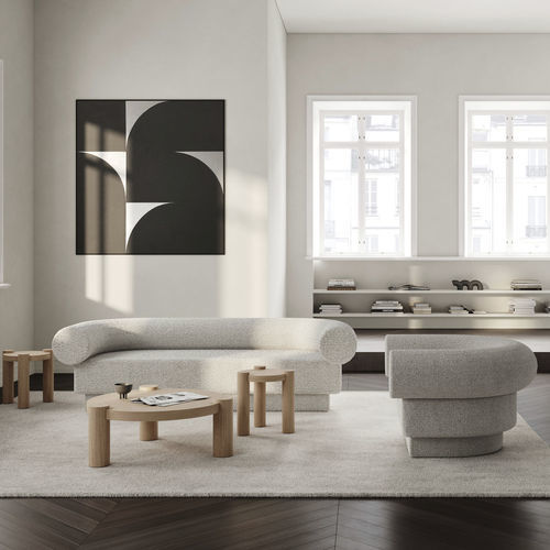 Sofá modular - ROWAN - Dare Studio - contemporâneo / em tecido / giratório