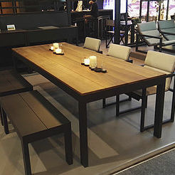Mesa contemporânea - TAHITI - SACHI - Premium Outdoor Furniture - em alumínio / com base em alumínio / retangular