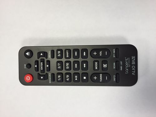 Controle remoto para sistema multimídia - ALIO BAZE - Tangent