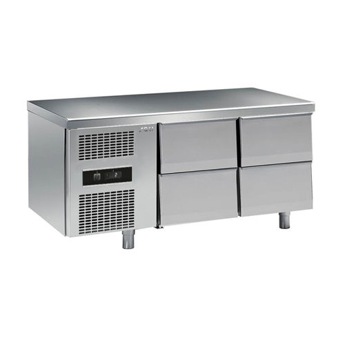 Balcão refrigerado profissional - SNACK - KSA4M - Sagi - sem porta / 4 gavetas / em aço inoxidável