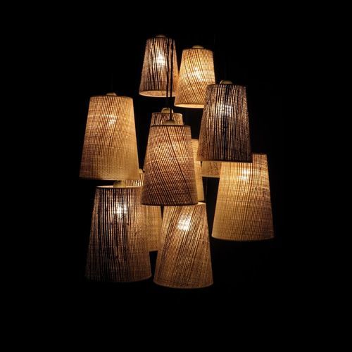 Lustre contemporâneo - SIMBA 12 O58 - Stéphane DAVIDTS - em tecido / da linha comercial / com cúpulas
