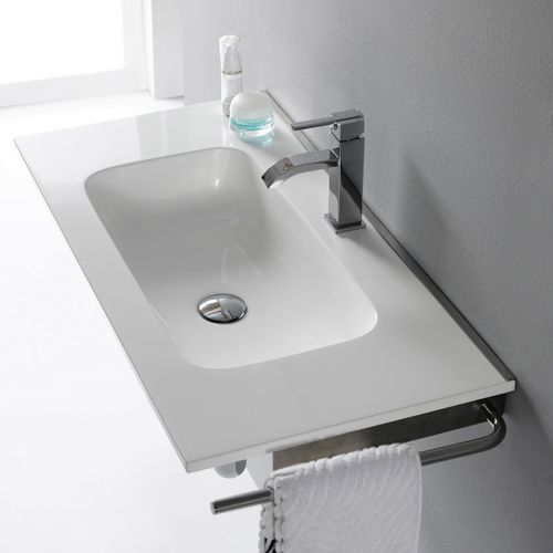 Cuba suspensa - LP80 - Bath Collection S.L. - de resina / com espelho ajustável / retangular