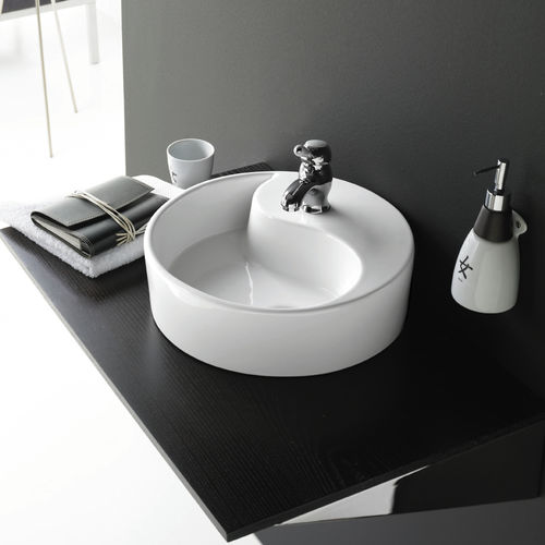 Cuba de apoio - YIN YANG - Bath Collection S.L. - em porcelana / redonda / contemporânea