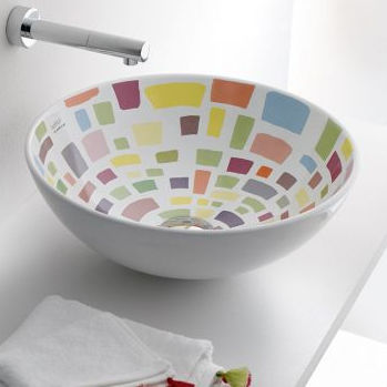 Cuba de apoio - SICILIA , SICILIA CRU - Bath Collection S.L. - em porcelana / redonda / contemporânea