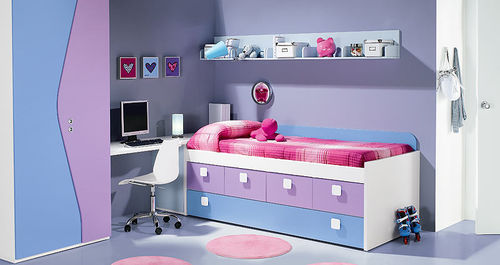 Cama contemporânea - NARDI  - Homes - com gavetas / infantil / de menina