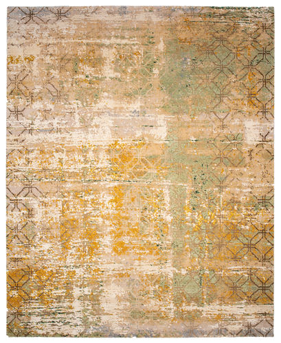 Tapete contemporâneo - ARTWORK 18 - JAN KATH - Contemporary Rug Art - geométrico / de lã / em seda