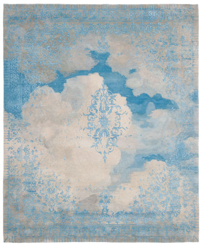 Tapete contemporâneo - FERRARA CLOUD SPECIAL ROCKED - JAN KATH - Contemporary Rug Art - estampado / de lã / em seda