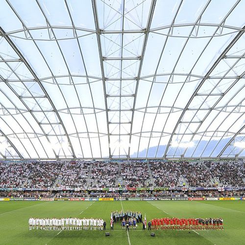 Sistema de cobertura de perfis metálicos - FORSYTH BARR STADIUM - Vector Foiltec - em ETFE Texlon® / da linha comercial
