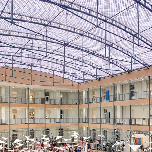 Membrana têxtil em ETFE Texlon® - PÔLE DES SAVOIRS, FRANCE - Vector Foiltec - de telhado / translúcida / curva