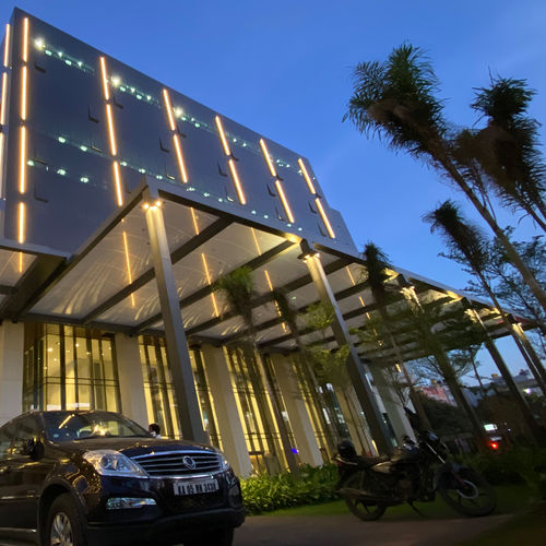 Cobertura para entrada - MANYATA BUSINESS PARK - Vector Foiltec - para estabelecimento do setor terciário / em aço / em plástico