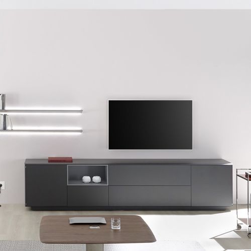 Buffet aparador contemporâneo - S100|S200 - YOMEI - em nogueira / em madeira maciça / metálico