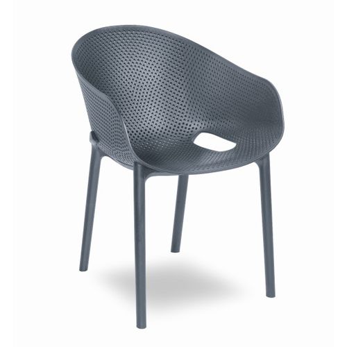 Cadeira de sala de jantar contemporânea - Sunny - Contral - para ambiente externo / em polipropileno / empilhável