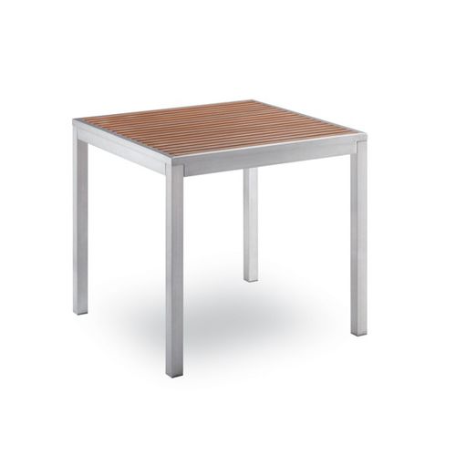 Mesa de jantar contemporânea - Bavaria 80x80 - Contral - em alumínio / com base em alumínio / quadrada