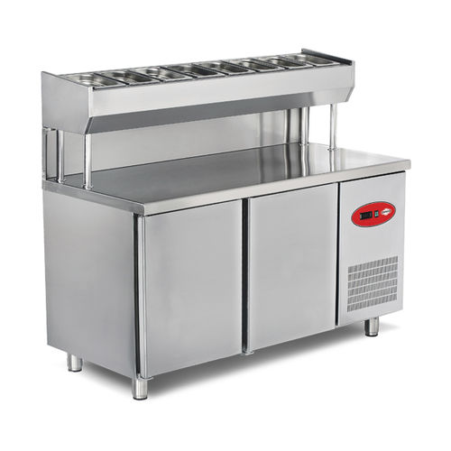 Refrigerador para preparo de saladas profissional - EMP.150.80.01-PSY	 - Empero - em aço inoxidável