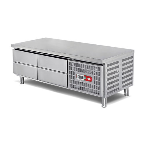Balcão refrigerado profissional - EMP.160.60.01-S - Empero - sem porta / 4 gavetas / em aço inoxidável