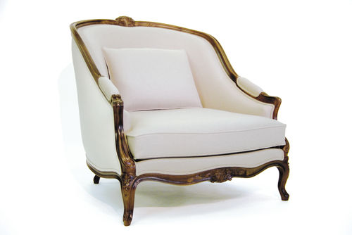 Poltrona de estilo - LA POMPADOUR XXL - DELAROUX  - em tecido / Bergère