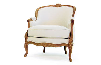 Poltrona de estilo Luís XV - FLEURETTE - DELAROUX  - em poliuretano / Bergère