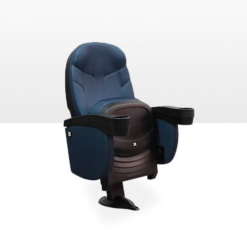 Poltrona de cinema em polipropileno - BACO CINEPLEX - ASCÉNDER - da linha comercial / azul / cor personalizável