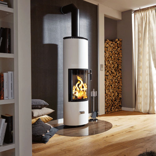 Salamandra a lenha - SOLITHERM - CERA-Design by Britta von Tasch GmbH - 6 kW / multicombustível / de instalação livre