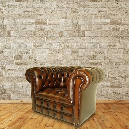 Poltrona Chesterfield - CAMBRIDGE  - Kingsgate Furniture ltd - em couro / em madeira maciça / feita à mão