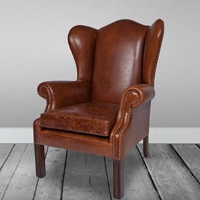 Poltrona clássica - Churchill - Kingsgate Furniture ltd - em tecido / em couro / em madeira maciça