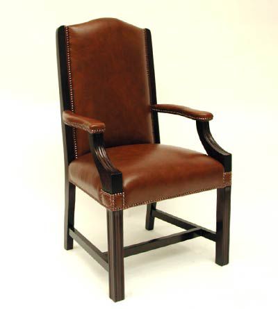 Cadeira de conferência clássica - Conference  - Kingsgate Furniture ltd - para ambiente interno / em couro / com base em madeira maciça