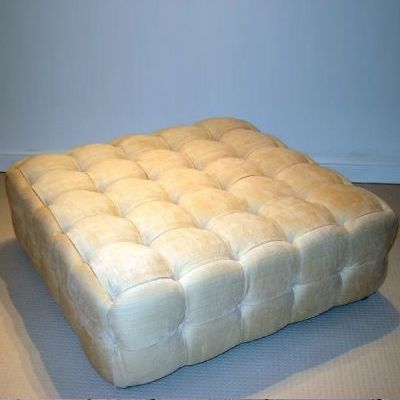 Otomana Chesterfield - 803-3  - Kingsgate Furniture ltd - em couro / quadrada / feita à mão