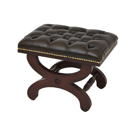 Banqueta clássica - Hamlet  - Kingsgate Furniture ltd - em couro / com base em madeira maciça / estofada