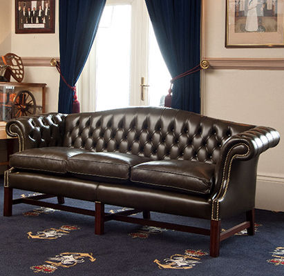 Sofá Chesterfield - Liberty  - Kingsgate Furniture ltd - em couro / com braços / com almofada removível