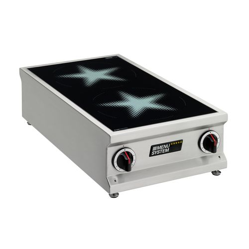 Cooktop de indução - MS-I-20P - MENU SYSTEM AG - profissional / 2 bocas / de bancada