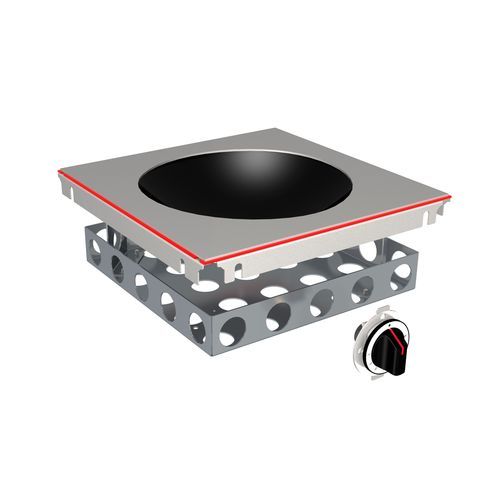 Wok de indução - POWER 300, 5 KW - MENU SYSTEM AG - profissional / 1 boca / de embutir