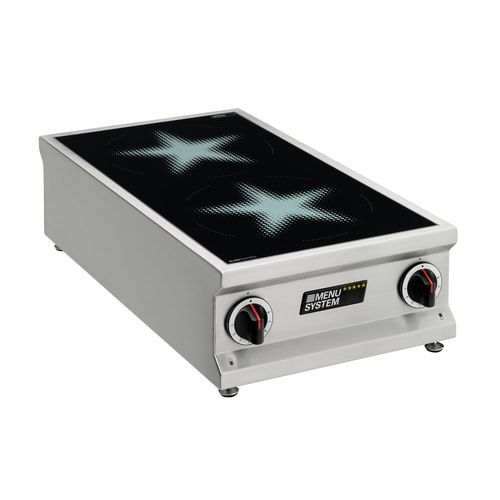 Cooktop de indução - MS-I-20P - MENU SYSTEM AG - profissional / 2 bocas / de bancada