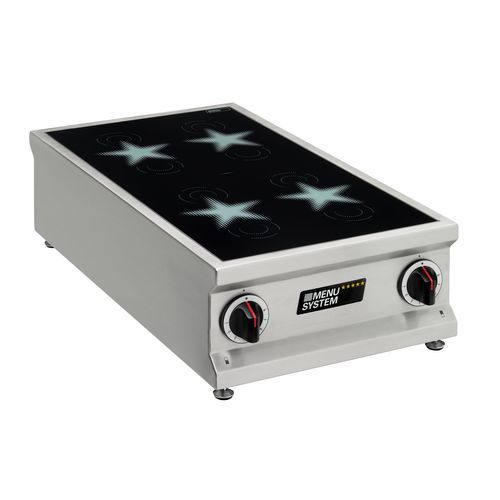 Cooktop de indução - MS-I-20M - MENU SYSTEM AG - profissional / 2 bocas / de bancada