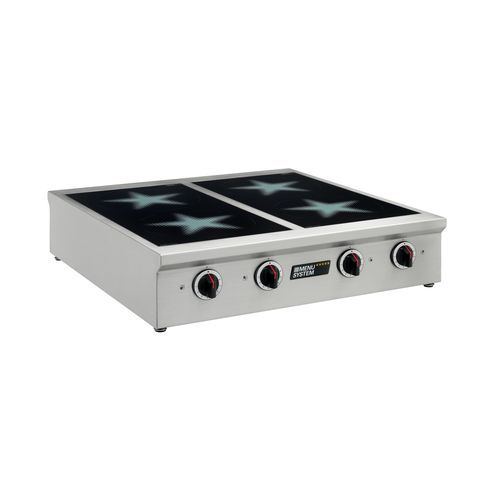 Cooktop de indução - MS-I-40P - MENU SYSTEM AG - profissional / 4 bocas / de bancada