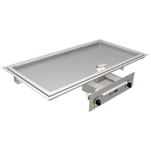 Chapa de grelhar para cozinha profissional - MS-G-90E - MENU SYSTEM AG - de indução / de embutir