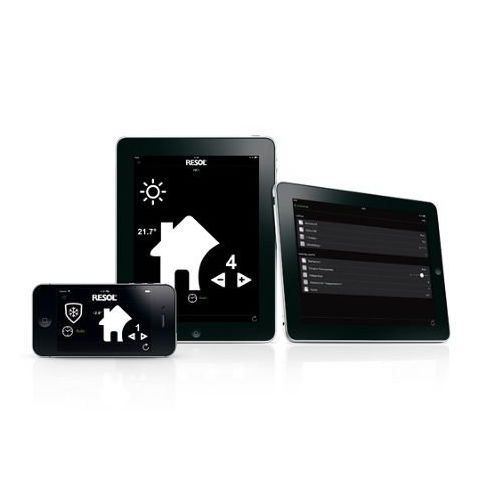 Teclado de controle para sistema de automação residencial - VBUS®TOUCH HC - RESOL Elektronische Regelungen GmbH - para sistema de aquecimento / de parede / profissional