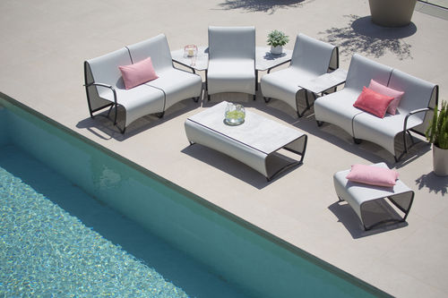 Sofá modular - JET STREAM - LES JARDINS - contemporâneo / de jardim / em Batyline®