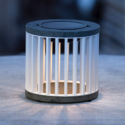 Luminária de mesa - HALO - LES JARDINS - em alumínio / contemporânea / recarregável