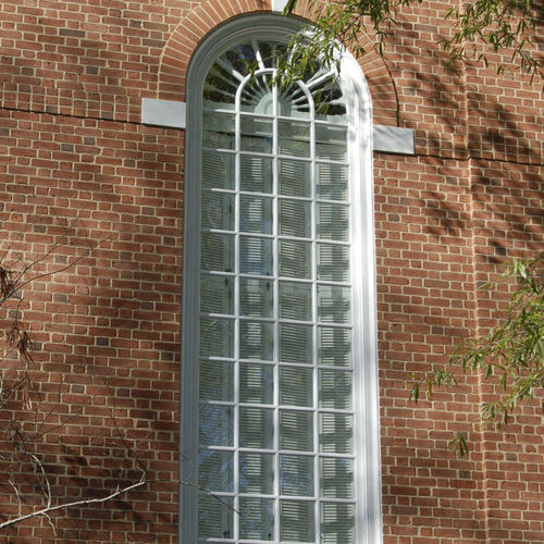 Janela em madeira - UNITED METHODIST CHURCH - Accsys Technologies - em vidro / fixa / de folha única
