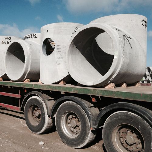 Tubo em concreto pré-fabricado - STOP END BEND - CPM Group Ltd  - para sistema de drenagem