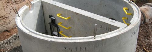 Caixa de inspeção de esgoto em concreto - OVERFLOW CHAMBERS - CPM Group Ltd 